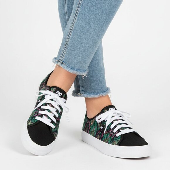 DC Canvas Tapestry Vegan Sneaker Manual TXTL Skateboarding Casual Shoe Black NEW - Picture 3 of 11